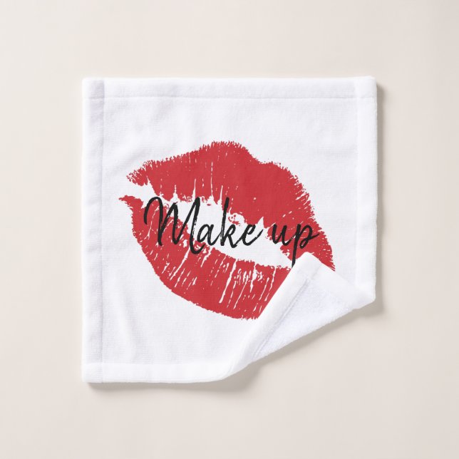 Moda Red Lips Beauty Makeup (Toallita)