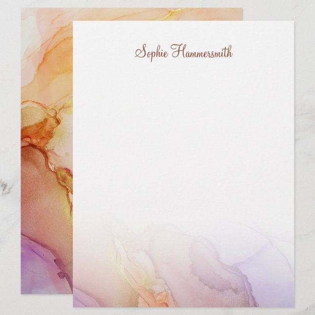 Moda Resumen Papel de escritura de arte (Anverso / Reverso)