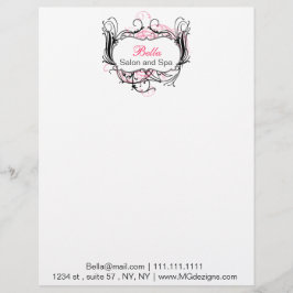 moda rosa, negra y blanca Cabeceras de papel para