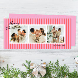 Moda rosa y coral Rayas verticales 3 Foto