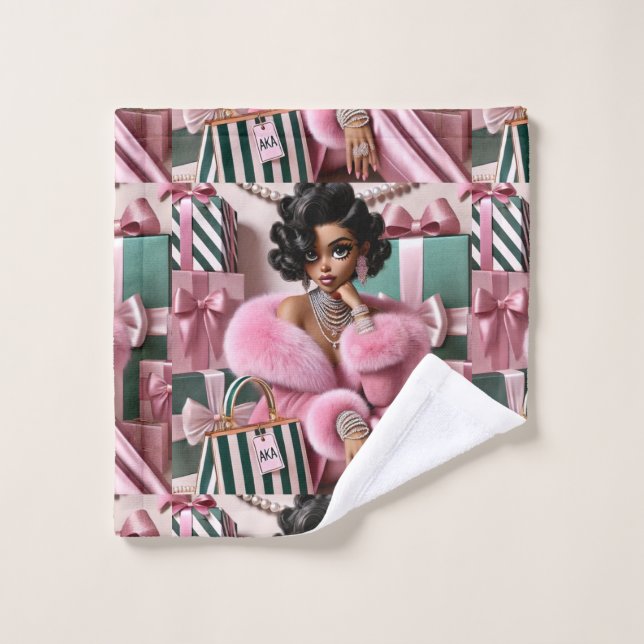 Moda Rosa Y Verde (Toallita)