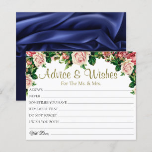 Moda Rosas de Bouquet Boda Tarjetas de consejos