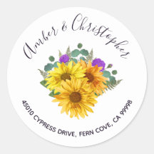Moda Rosas del girasol Boda Dirección Sello para s