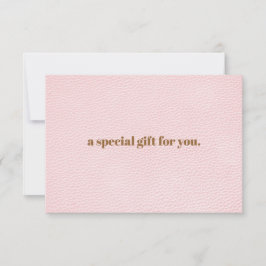 Moda Rubor | Tarjeta de regalo con aspecto de cuer