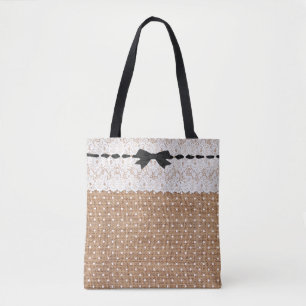 Moda Rusa Bolsa De Tote De Punto Polka