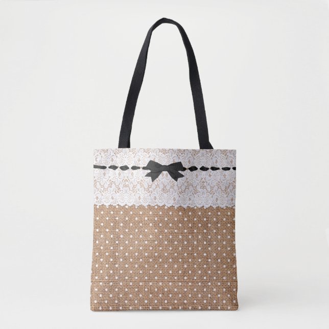 Moda Rusa Bolsa De Tote De Punto Polka (Anverso)