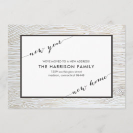 Moda Rústica Invitación en movimiento de madera de