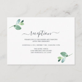 Moda Script Eucalyptus Foliage Wedding Recepcion