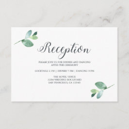 Moda Script Eucalyptus Foliage Wedding Recepcion