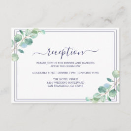 Moda Script Green Foliage Wedding Recepcion