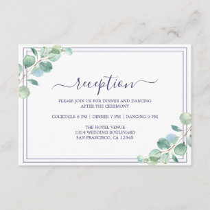 Moda Script Green Foliage Wedding Recepcion