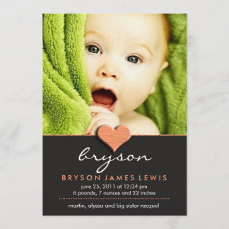 Moda simple Invitación del bebé