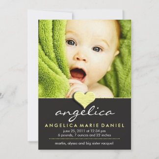 Moda simple Invitación del bebé