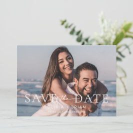 Moda + Simple Modern Save the Date Photo Card
