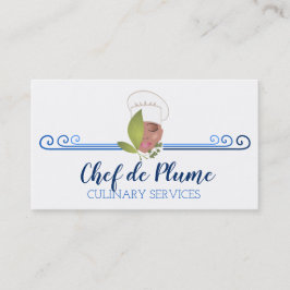 Moda tarjeta de visita de chef afroamericana