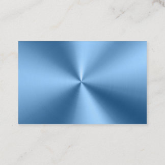 Moda Tarjeta de visita moderna metálica azul