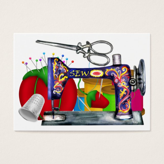 Moda - Tarjeta Seamstress / Etiqueta - SRF (Frente)