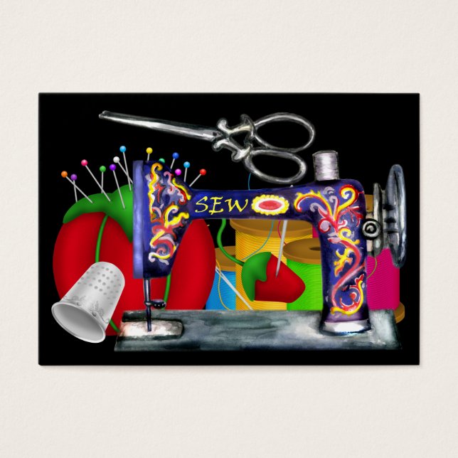 Moda - Tarjeta Seamstress / Etiqueta - SRF (Frente)