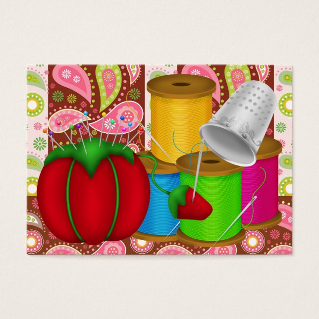 Moda - Tarjeta Seamstress / Etiqueta - SRF (Frente)