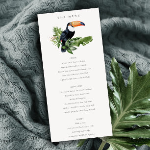 Moda Tropical Rainforest Toucan Boda Tarjeta de me