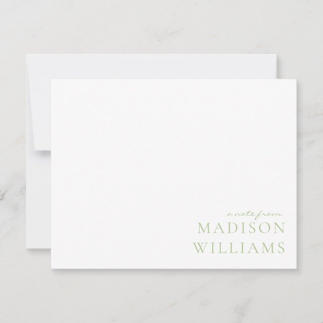 Moda Una Nota De La Tarjeta De Nota Verde De La Ti (Anverso)