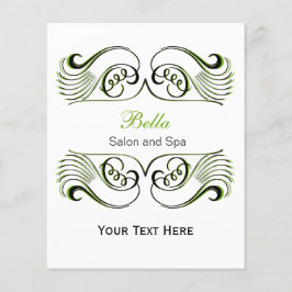 moda verde, negra y blanca Volantes de negocios