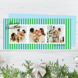 Moda verde y azul franjas verticales 3 Foto