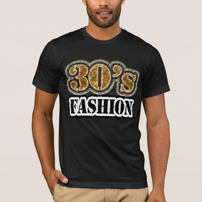Moda vintage de los años 30 - camiseta (Anverso)