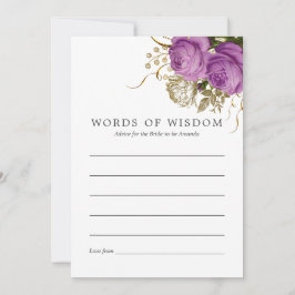 Moda Vintage morada y dorada Consejo de Novias Flo