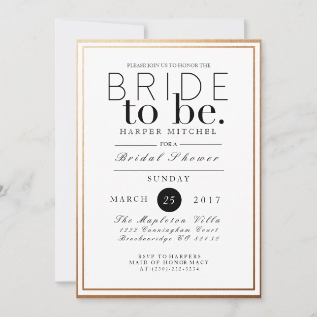 Moda y ducha formal de novias | Invitación al Reli (Anverso)
