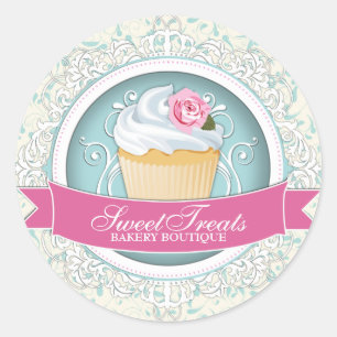 Moda y Pegatinas elegantes de la caja de tortas