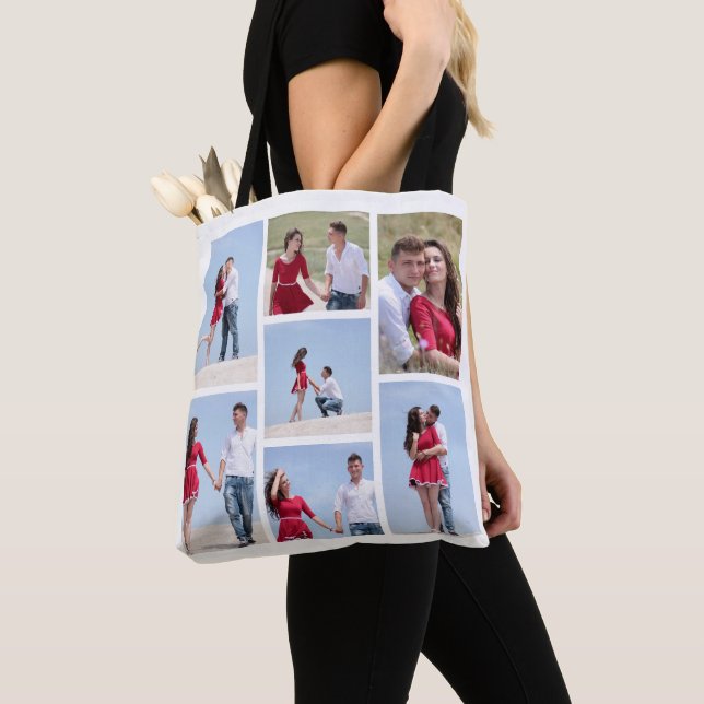 Moda y  Siete Bolsa de Tote Collage de fotos (Detalle)