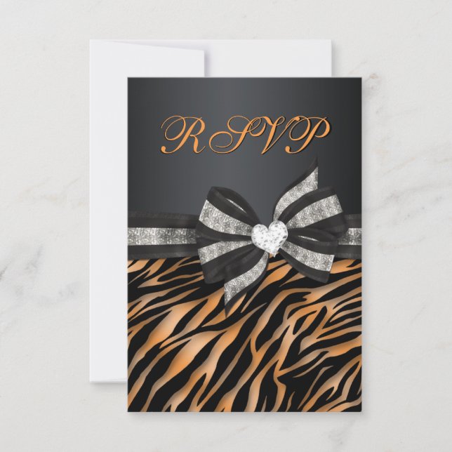 Moda Zebra RSVP con ceño de cebada (Anverso)