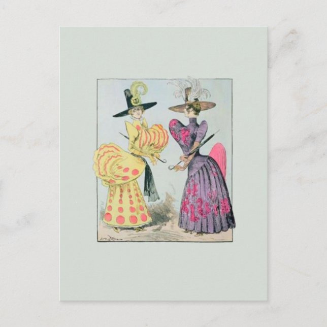 Modas de caricatura ~ Postcard / Invitaciones (Anverso)