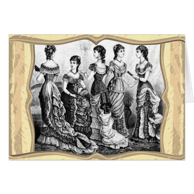 Modas Victorianas en Blanco Y Negro (Anverso (Horizontal))