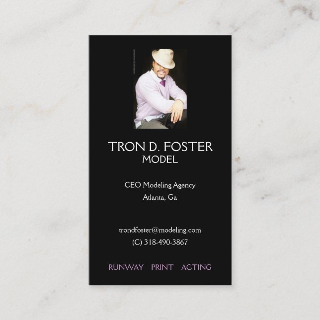 Modelado de la tarjeta del perfil (Anverso)