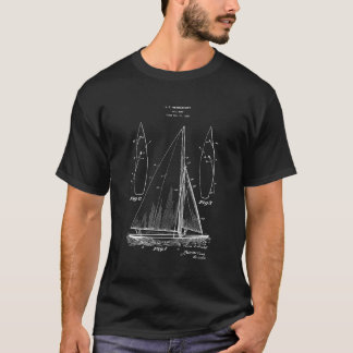 Modelo #1 del velero de la camiseta de la