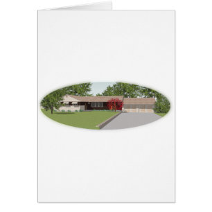 Modelo 3D: Casa estilo rancho: