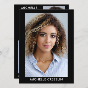 Modelo Actor 3 Photo Back Comp Tarjeta Zed 5.5x7.5