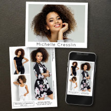 Modelo Actor 4 Foto Dos Latas Plantilla De Tarjeta