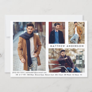 Modelo Actor 4 Foto - Tarjeta De Comp Delantera