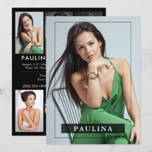 Modelo Actor 5.5x7.5 Tarjeta Pro Comp/Zed 7 Foto