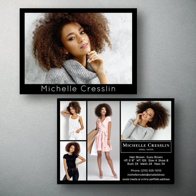 Modelo Actor 5 Fotografía De Tarjeta Comp De Dos L (Available in print or instant download for quick messaging, email or self printing.)