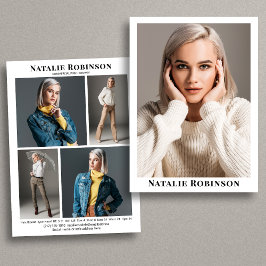 Modelo Actor 5 Plantilla de tarjeta de comp de por