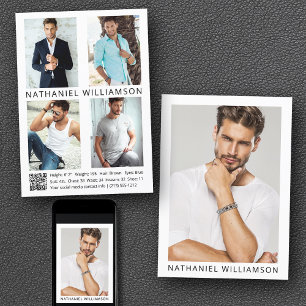 Modelo Actor Código QR 5 Tarjeta Comp Pro