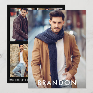 Modelo Actor Comp Card Nombre De La Tarjeta Whats 