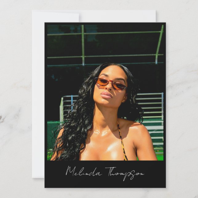 Modelo Actor Modelado Tarjeta Comp 5 Influencia de (Anverso)