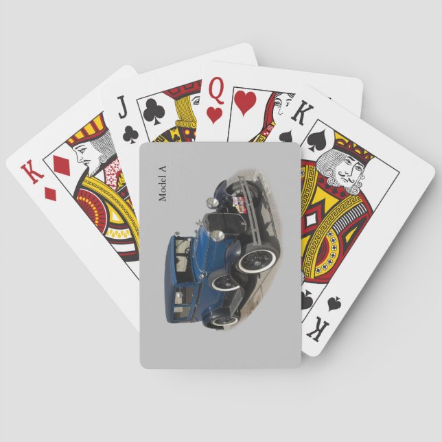 Modelo azul A cartas de juego (Reverso)