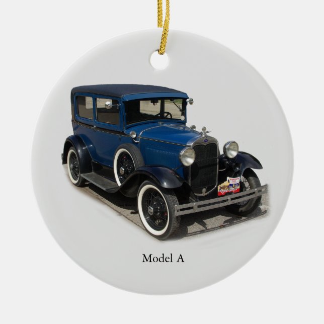 Modelo azul A Ornamento cerámico (Frente)