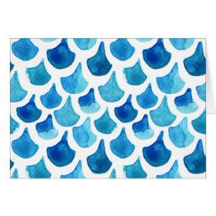 Modelo azul de la escala de la acuarela